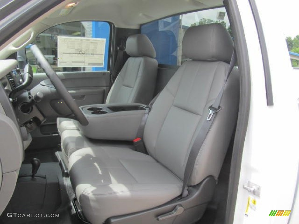 Dark Titanium Interior 2014 Chevrolet Silverado 3500HD WT Regular Cab 4x4 Photo #83754646