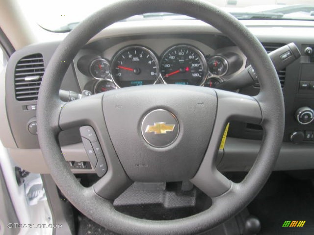 2014 Chevrolet Silverado 3500HD WT Regular Cab 4x4 Dark Titanium Steering Wheel Photo #83754718