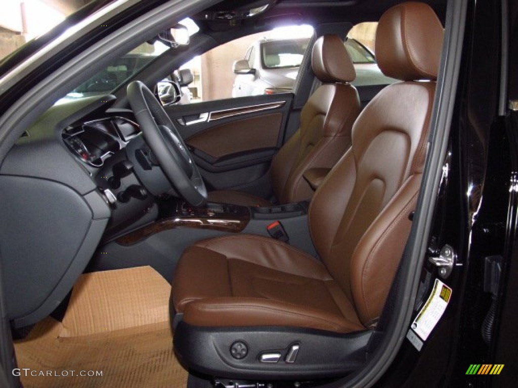 Chestnut Brown/Black Interior 2014 Audi A4 2.0T quattro Sedan Photo #83755066