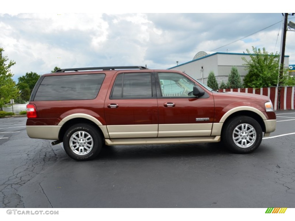 Dark Copper Metallic 2007 Ford Expedition EL Eddie Bauer 4x4 Exterior Photo #83755489