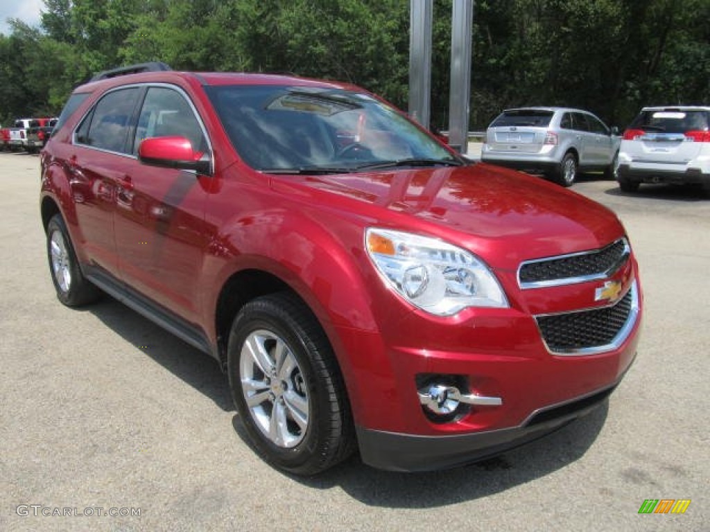2013 Equinox LT AWD - Crystal Red Tintcoat / Jet Black photo #10