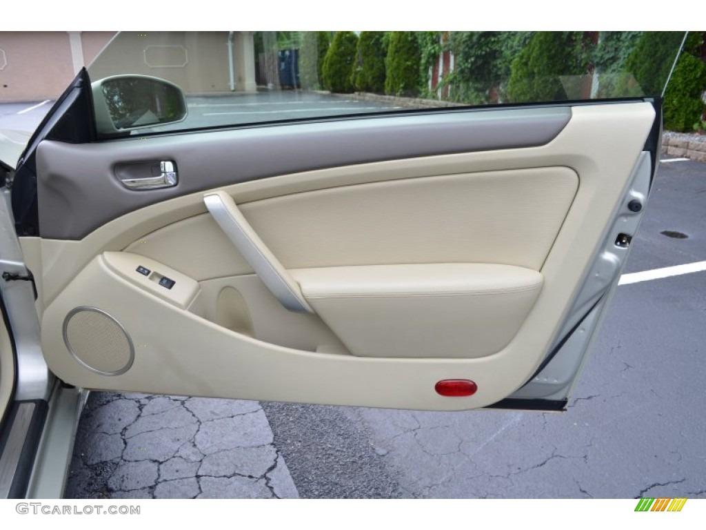 2007 Infiniti G 35 Coupe Wheat Beige Door Panel Photo #83756008