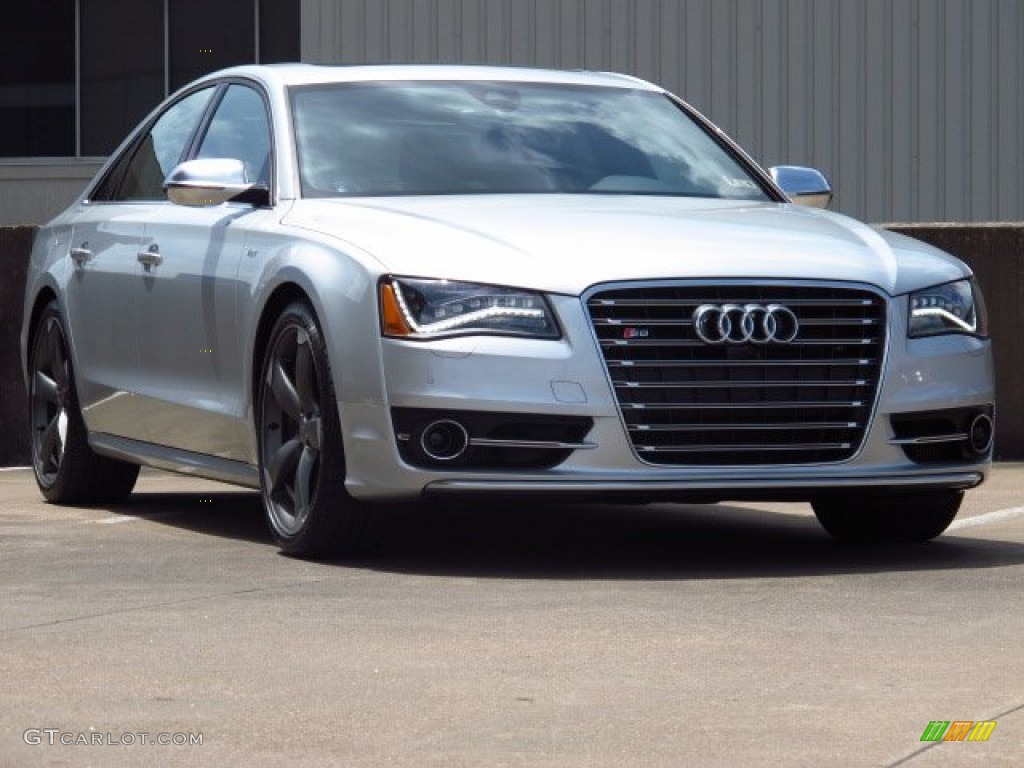 Ice Silver Metallic 2014 Audi S8 quattro S Exterior Photo #83756380