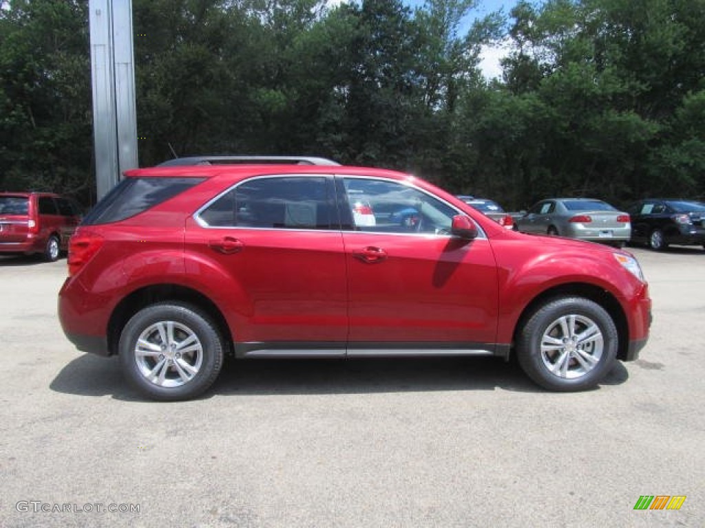 2013 Equinox LT AWD - Crystal Red Tintcoat / Jet Black photo #8