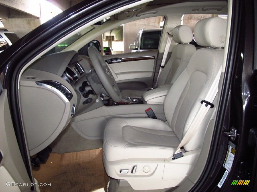 Cardamom Beige Interior 2014 Audi Q7 3.0 TFSI quattro Photo #83757616