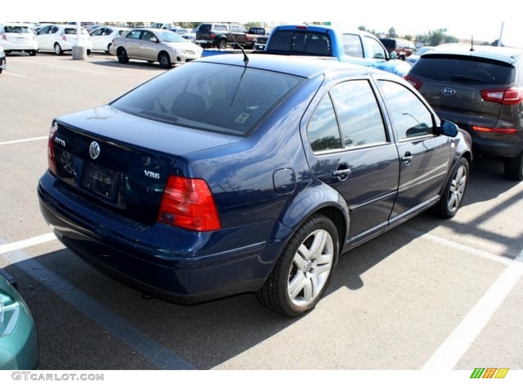 2001 Jetta GLX VR6 Sedan - Galactic Blue / Grey photo #2