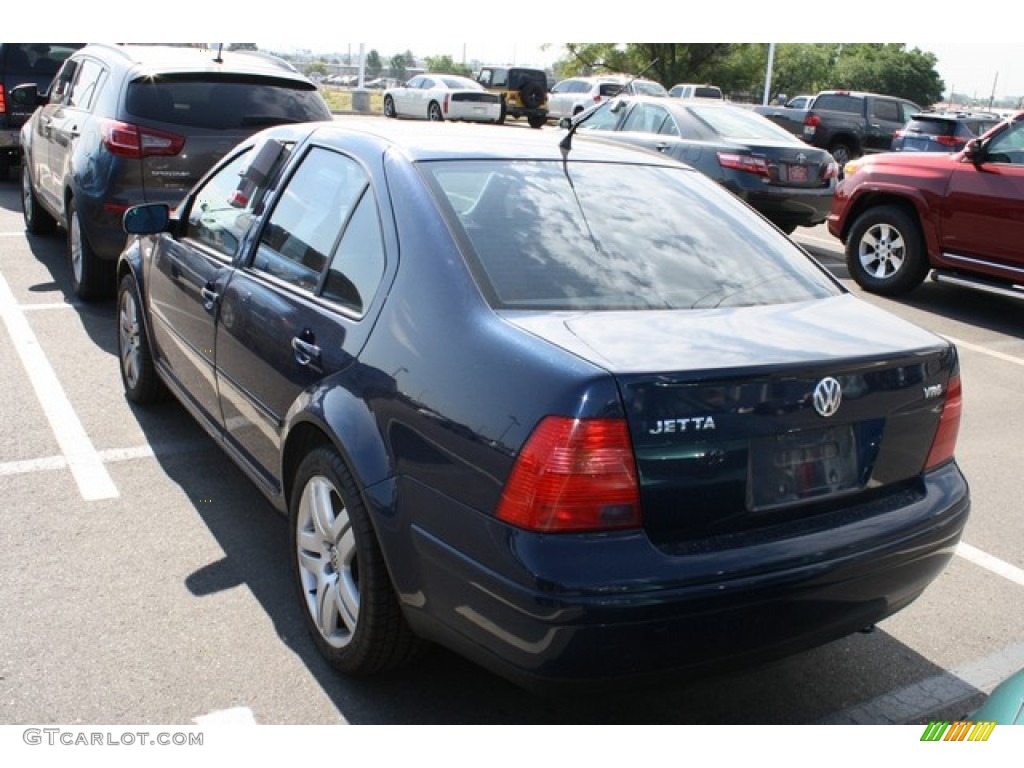 2001 Jetta GLX VR6 Sedan - Galactic Blue / Grey photo #3