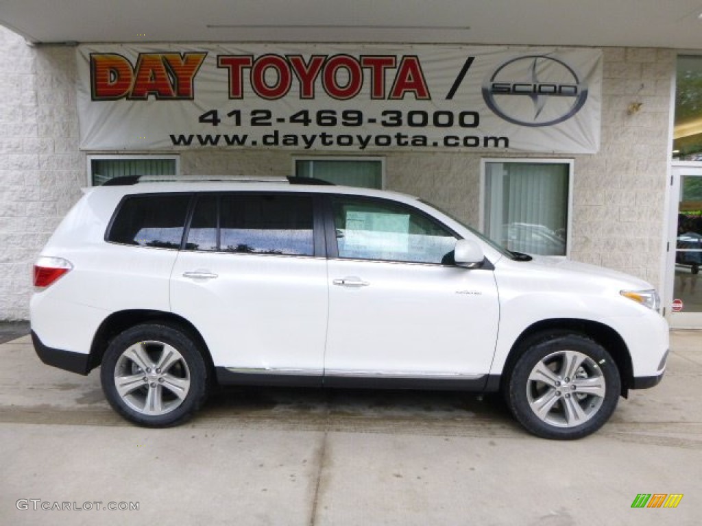 2013 Highlander Limited 4WD - Blizzard White Pearl / Sand Beige photo #1