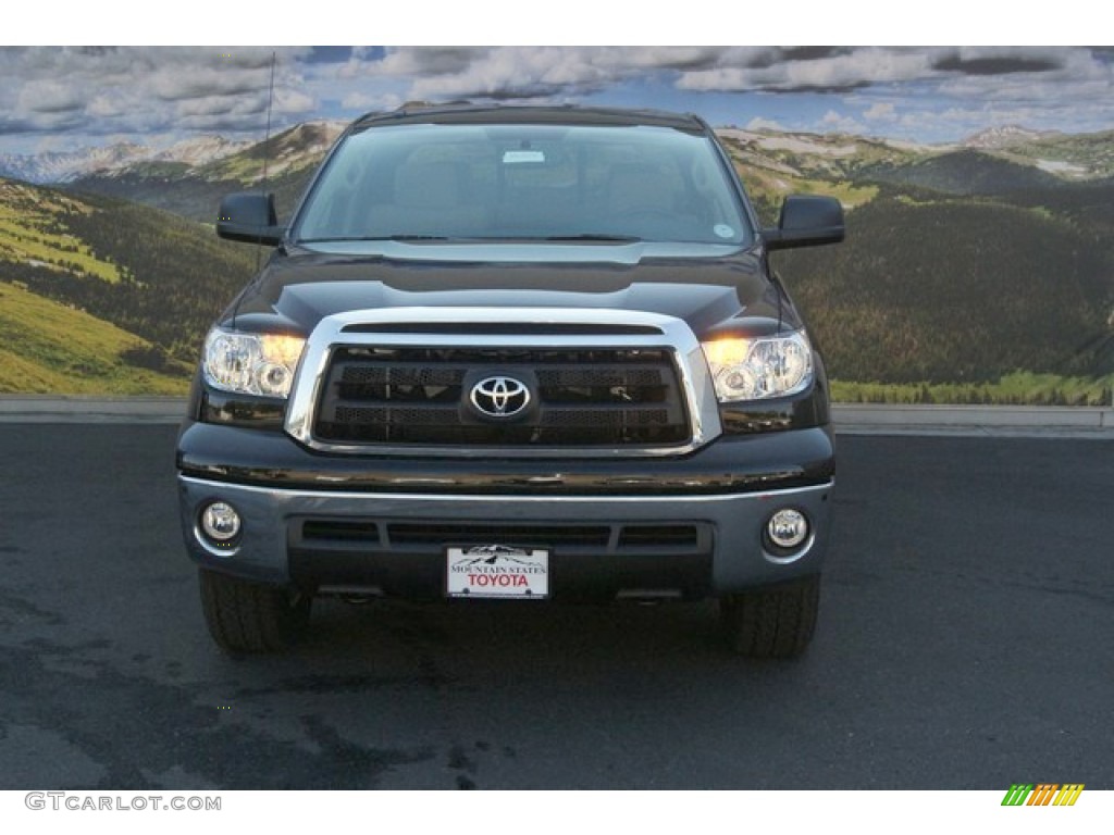 2013 Tundra SR5 TRD Double Cab 4x4 - Black / Sand Beige photo #3