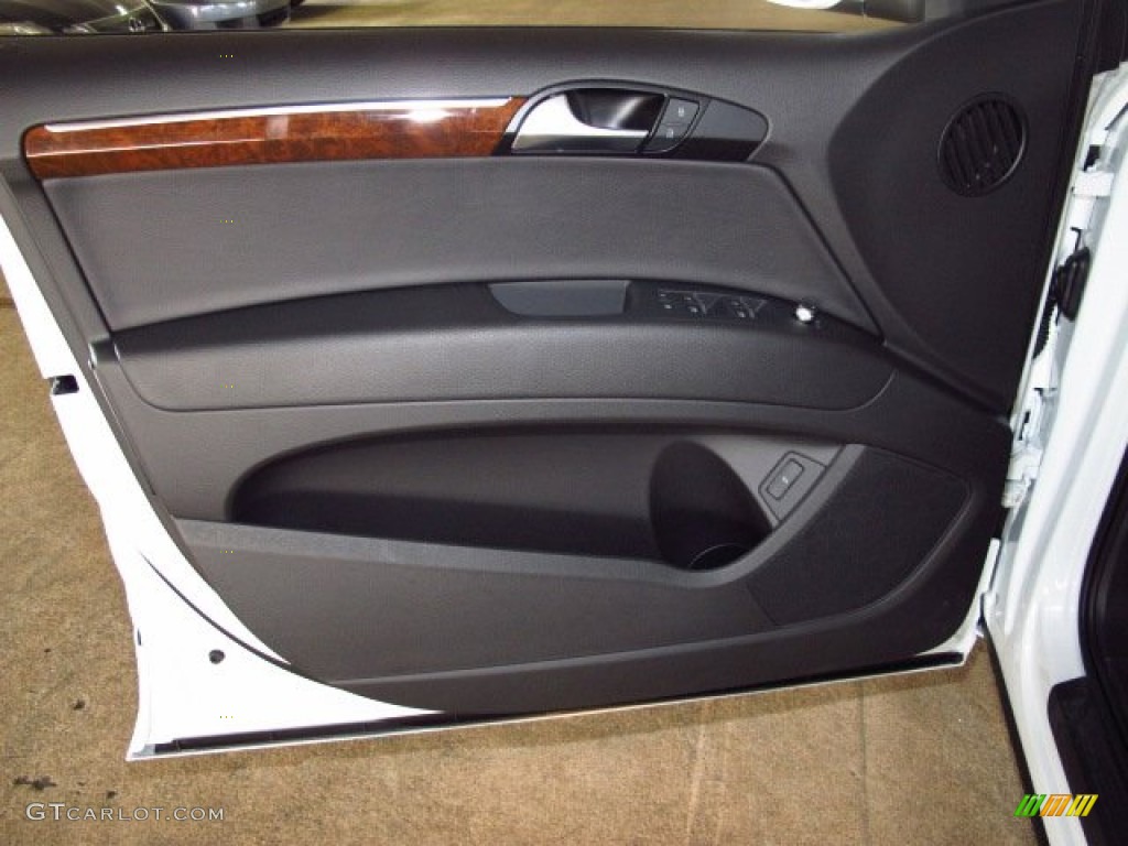 2013 Audi Q7 3.0 TDI quattro Black Door Panel Photo #83762398