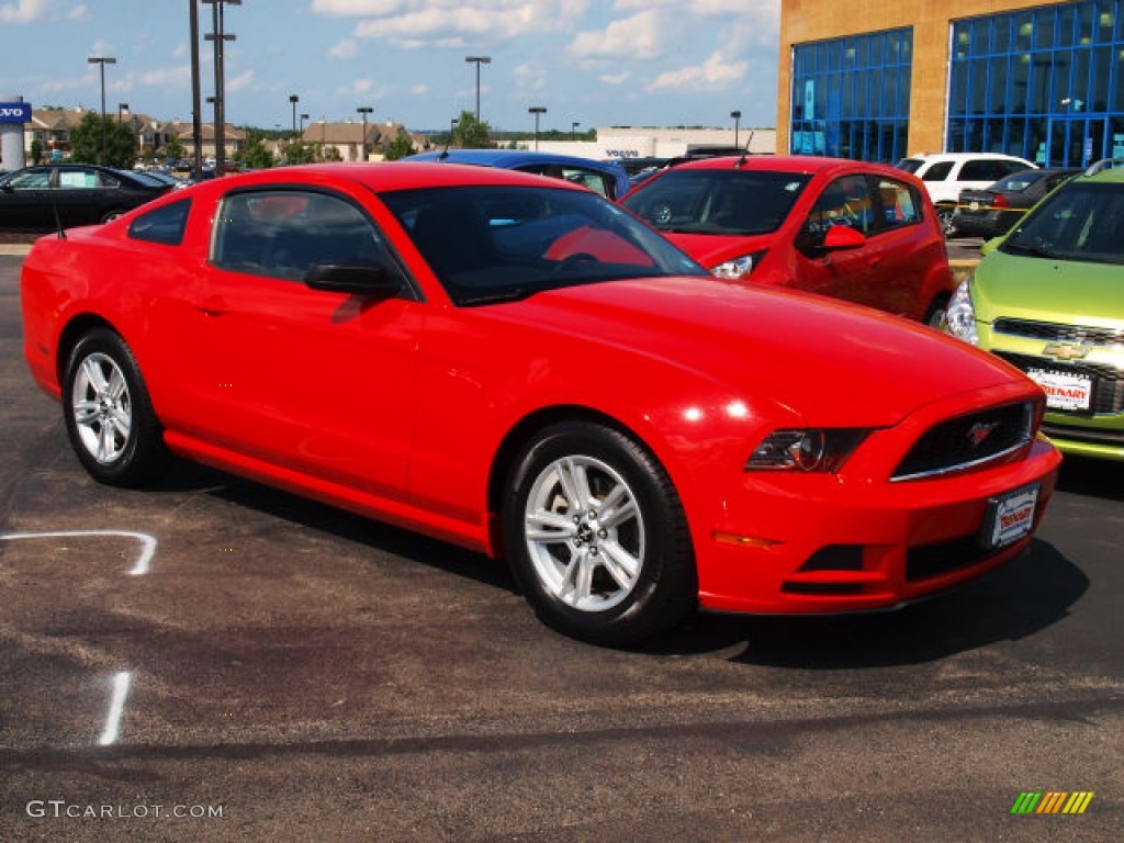 2013 Mustang V6 Coupe - Race Red / Charcoal Black photo #2