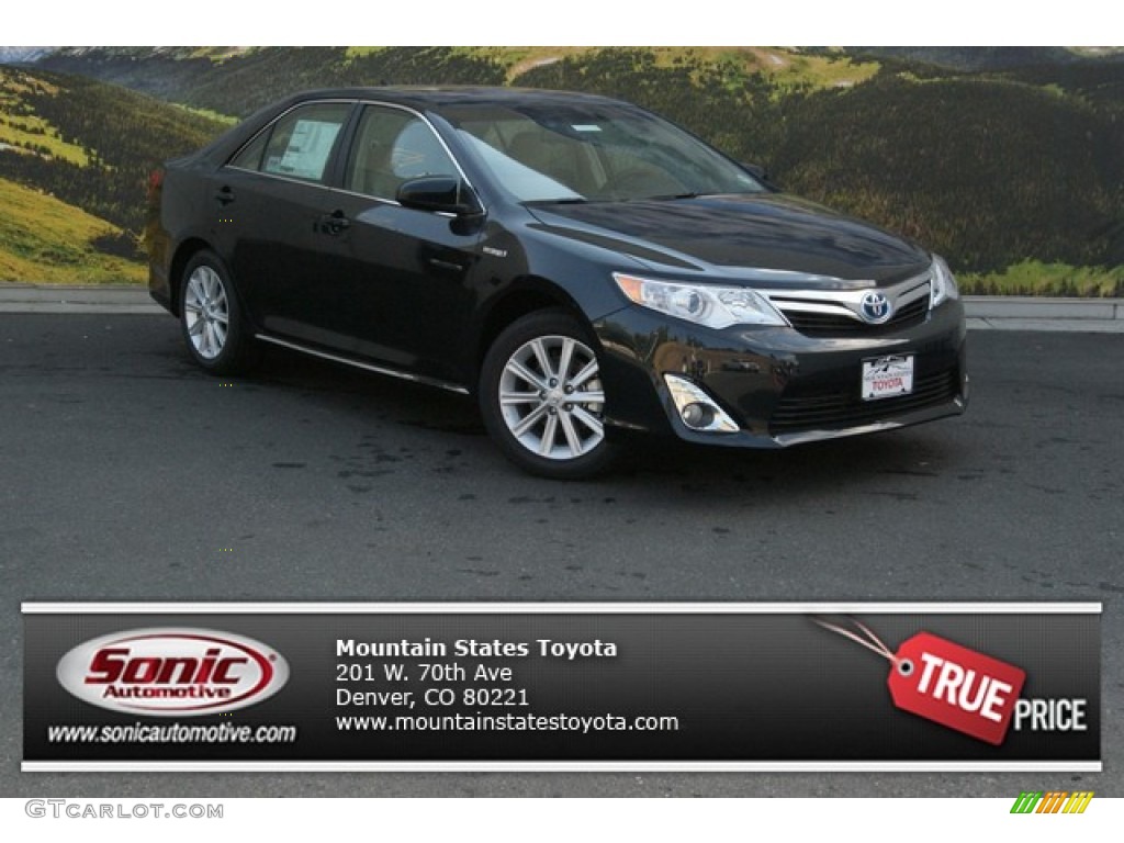 2013 Camry Hybrid XLE - Cosmic Gray Metallic / Ivory photo #1
