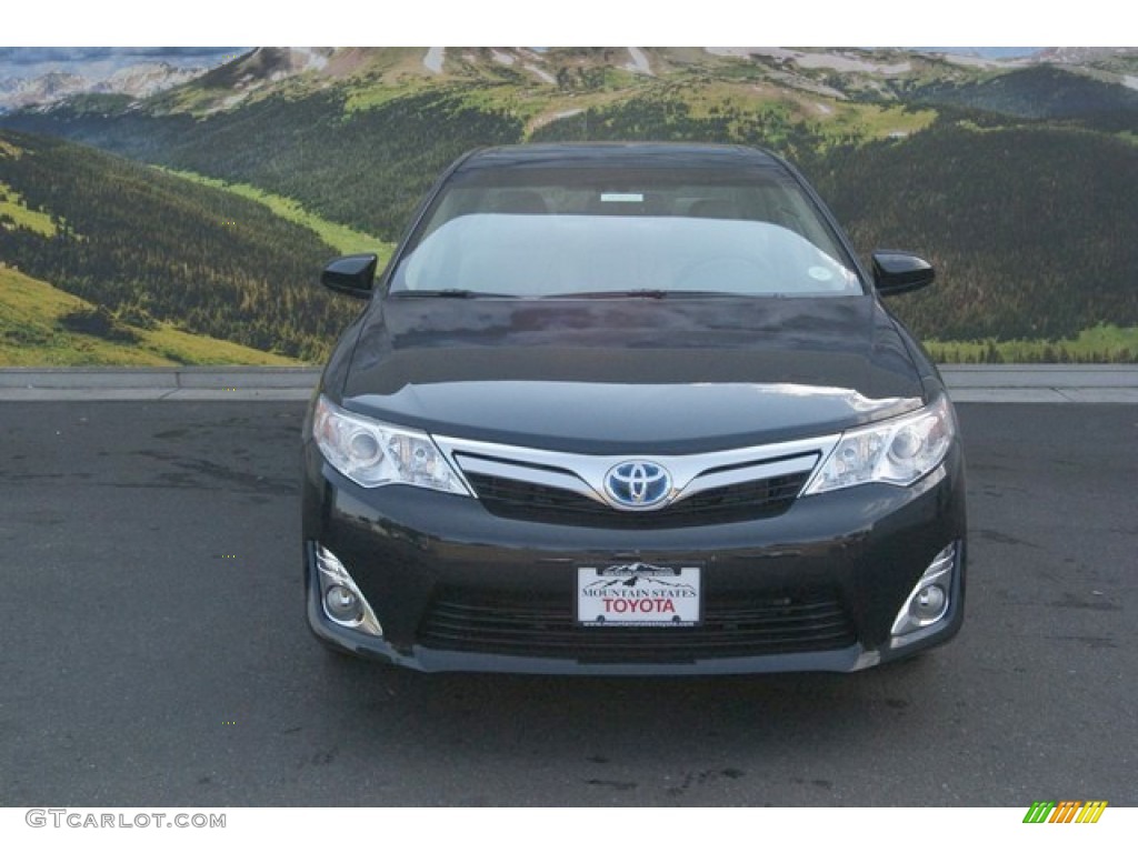 2013 Camry Hybrid XLE - Cosmic Gray Metallic / Ivory photo #3