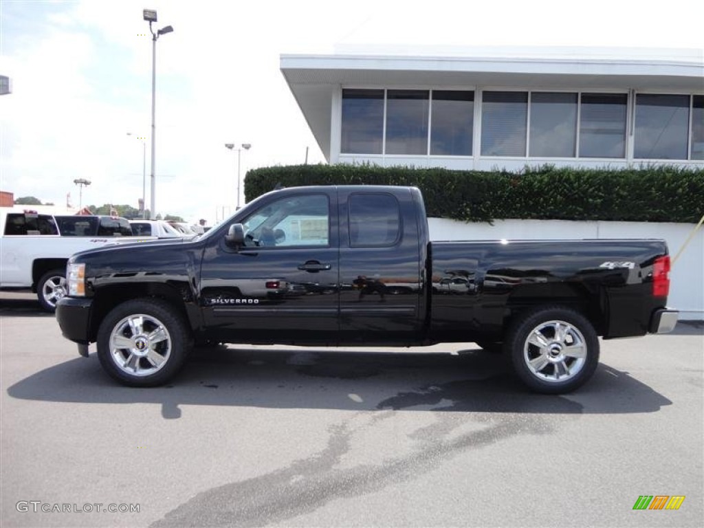 2013 Silverado 1500 LTZ Extended Cab 4x4 - Black / Ebony photo #4