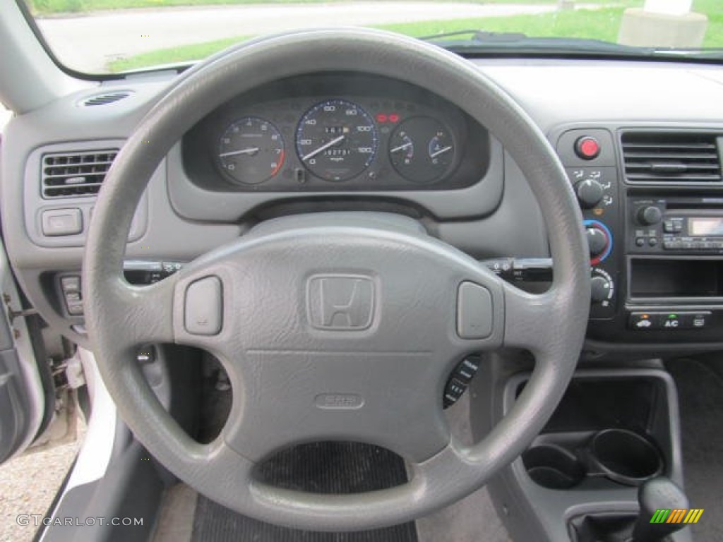 2000 Honda Civic EX Sedan Gray Steering Wheel Photo #83766427