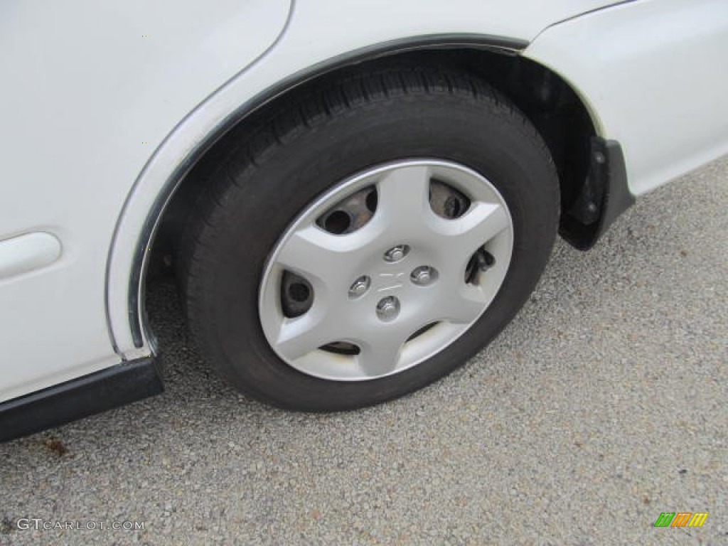2000 Civic EX Sedan - Taffeta White / Gray photo #16