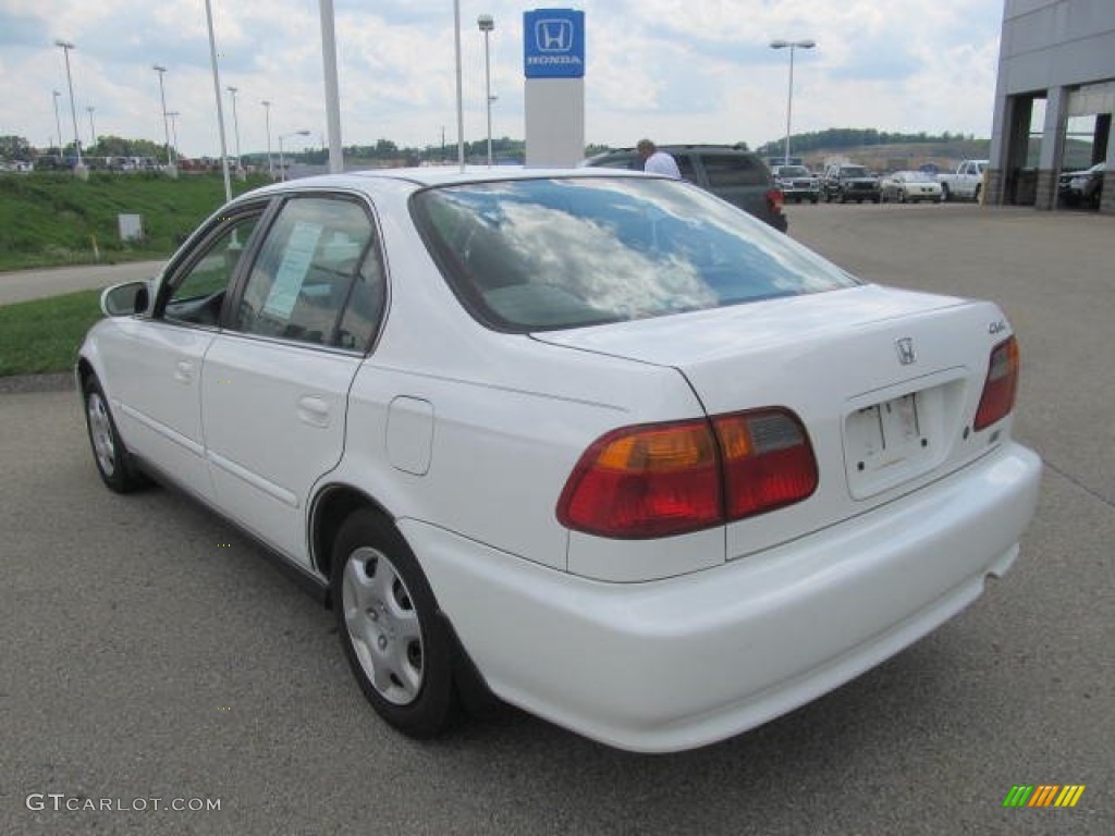 2000 Civic EX Sedan - Taffeta White / Gray photo #17