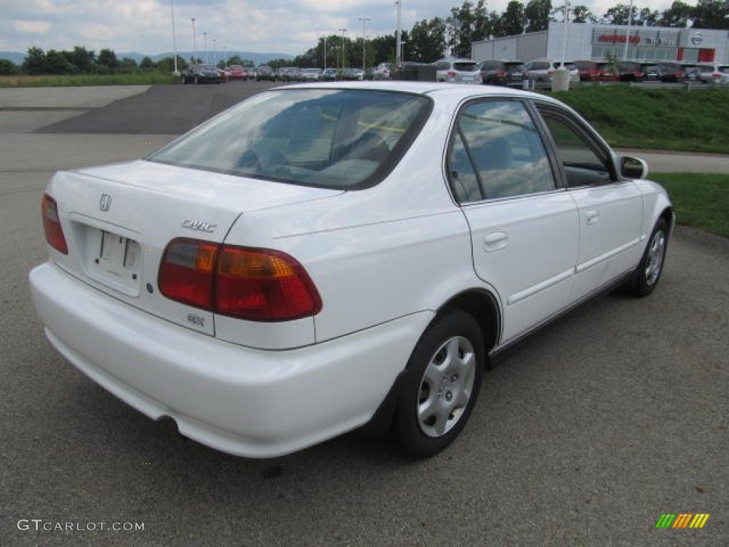 2000 Civic EX Sedan - Taffeta White / Gray photo #18