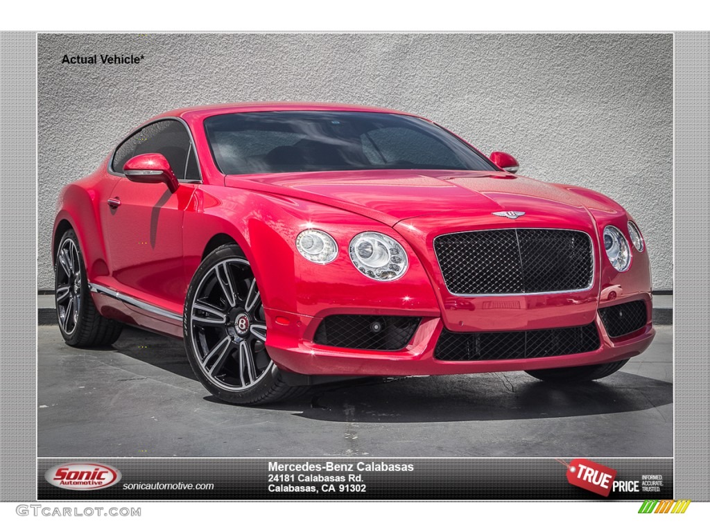 Dragon Red Bentley Continental GT V8
