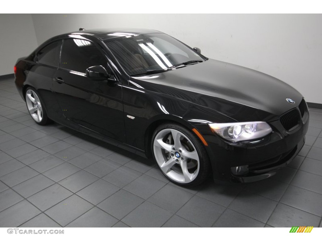 2011 3 Series 335i Coupe - Jet Black / Saddle Brown Dakota Leather photo #8
