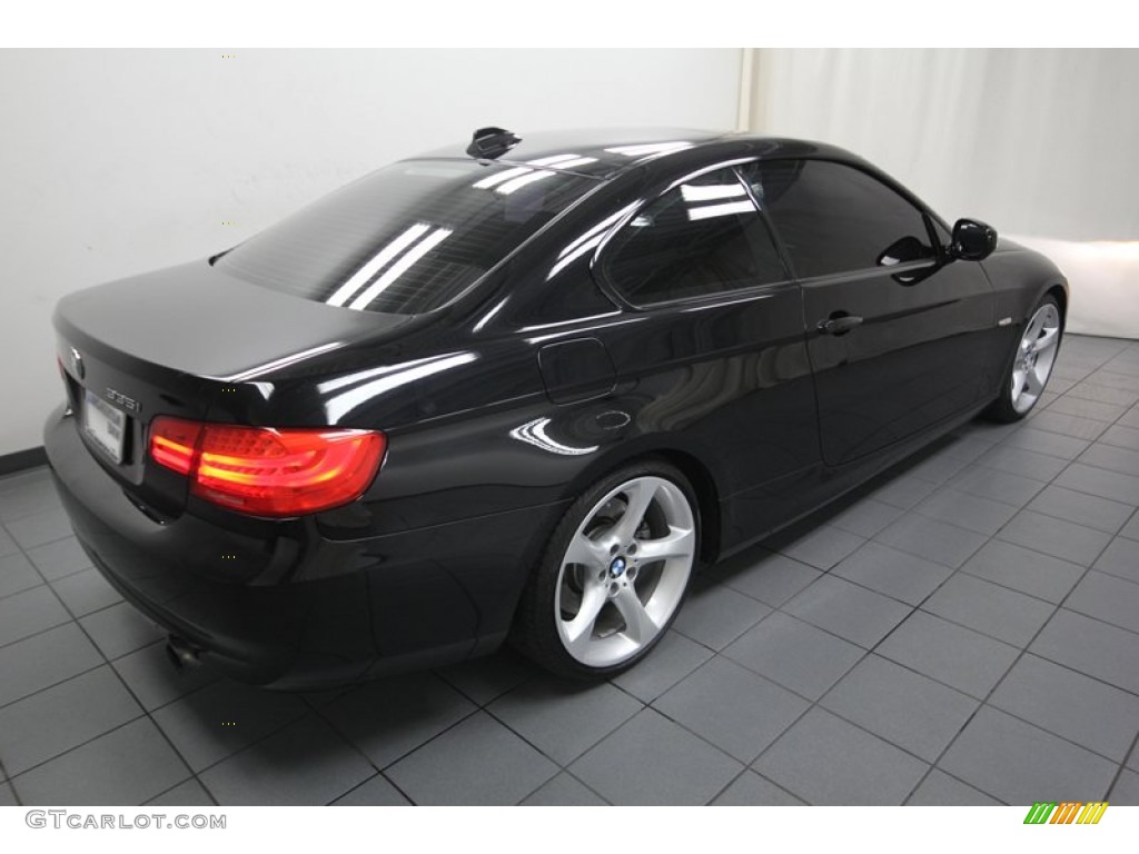 2011 3 Series 335i Coupe - Jet Black / Saddle Brown Dakota Leather photo #11