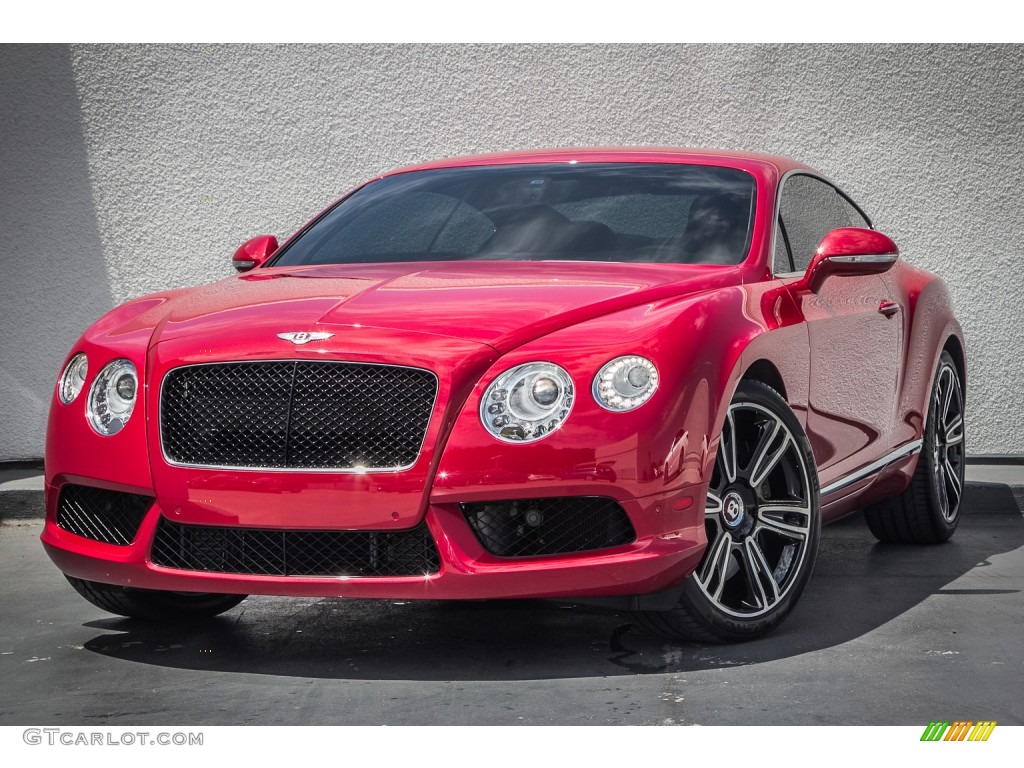 2013 Continental GT V8  - Dragon Red / Beluga photo #13