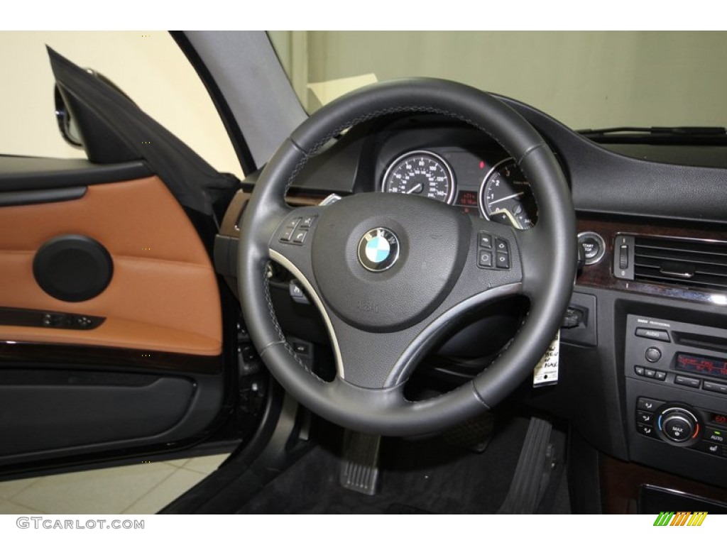 2011 3 Series 335i Coupe - Jet Black / Saddle Brown Dakota Leather photo #26