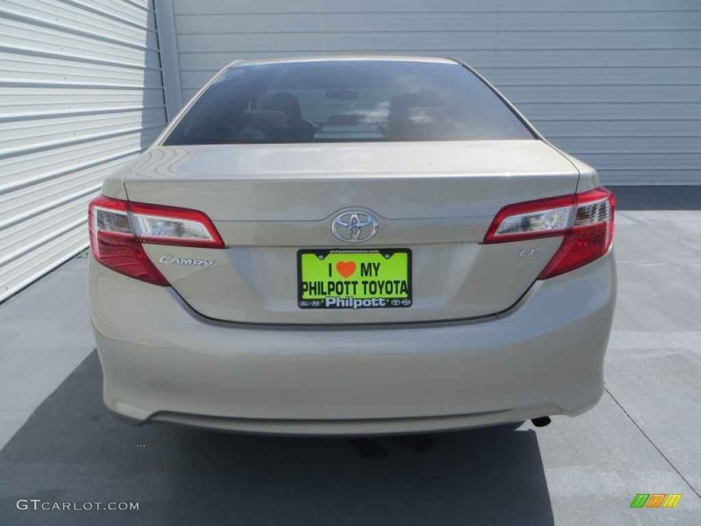 2013 Camry LE - Champagne Mica / Ivory photo #5