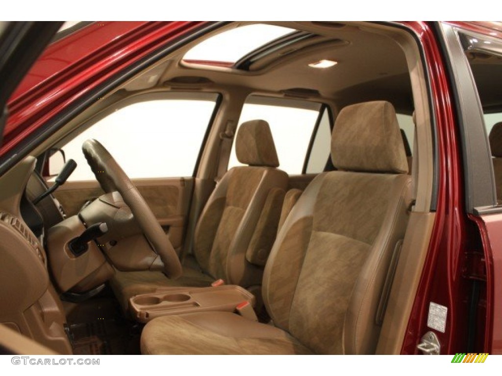 2004 CR-V EX 4WD - Chianti Red Pearl / Saddle photo #7