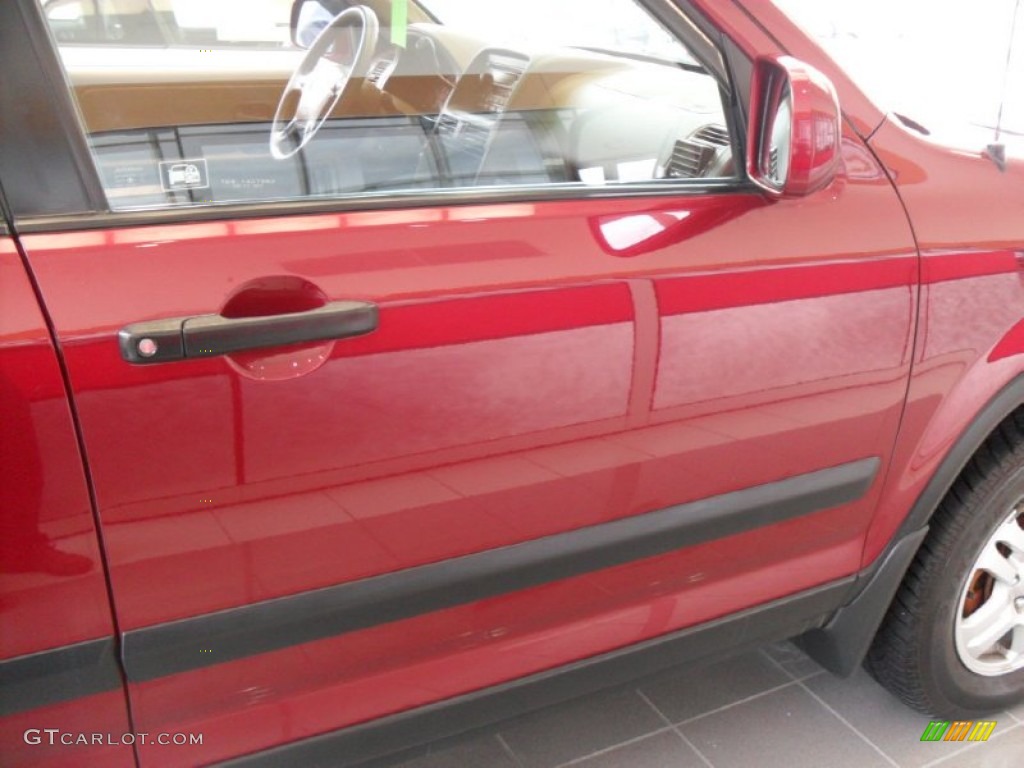 2004 CR-V EX 4WD - Chianti Red Pearl / Saddle photo #21