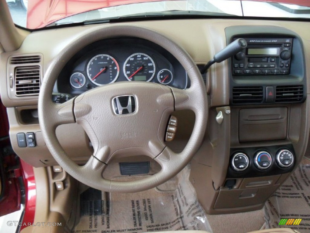 2004 CR-V EX 4WD - Chianti Red Pearl / Saddle photo #24