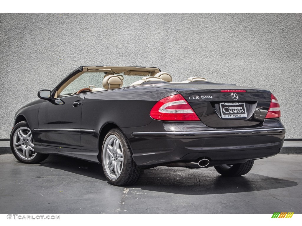 2004 CLK 500 Cabriolet - Mocha Black Metallic / Stone photo #10