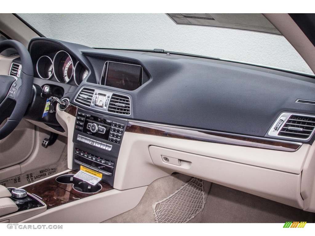 2014 Mercedes-Benz E 350 Cabriolet Deep Sea Blue/Silk Beige Dashboard Photo #83771458
