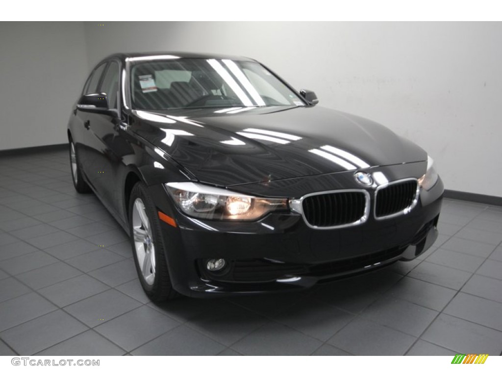 2013 3 Series 320i Sedan - Black Sapphire Metallic / Black photo #5