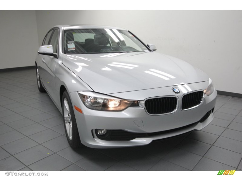 2013 3 Series 320i Sedan - Glacier Silver Metallic / Black photo #5
