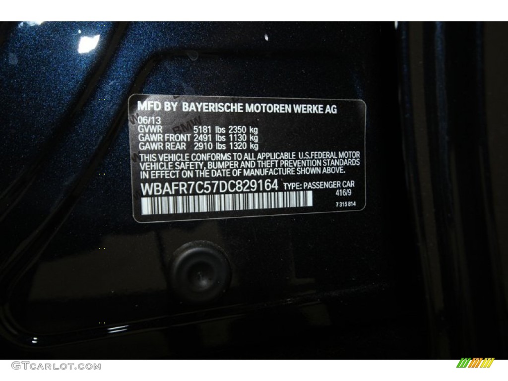2013 5 Series 535i Sedan - Carbon Black Metallic / Oyster/Black photo #9