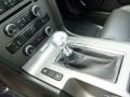 2011 Ford Mustang Charcoal Black/Grabber Blue Interior Transmission Photo