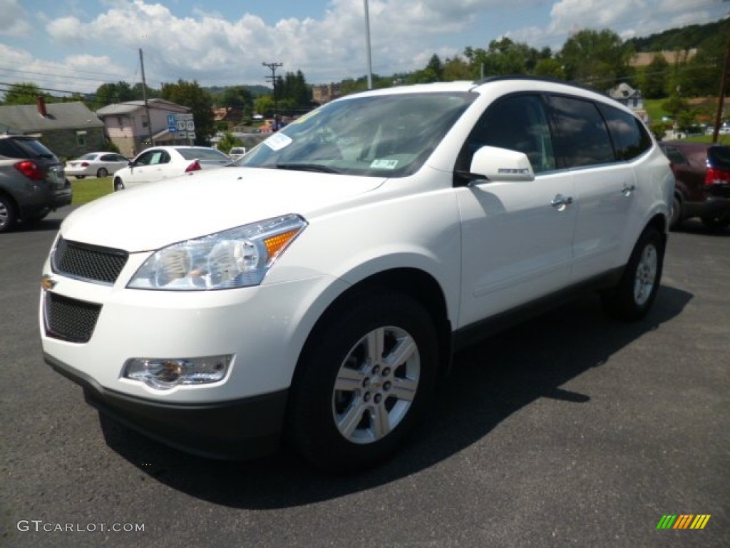 2012 Traverse LT AWD - White / Dark Gray/Light Gray photo #3