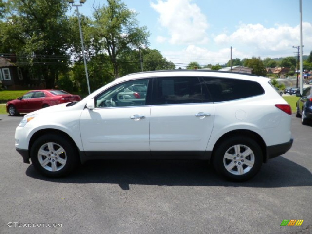 2012 Traverse LT AWD - White / Dark Gray/Light Gray photo #4