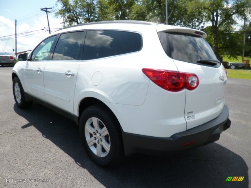 2012 Traverse LT AWD - White / Dark Gray/Light Gray photo #5