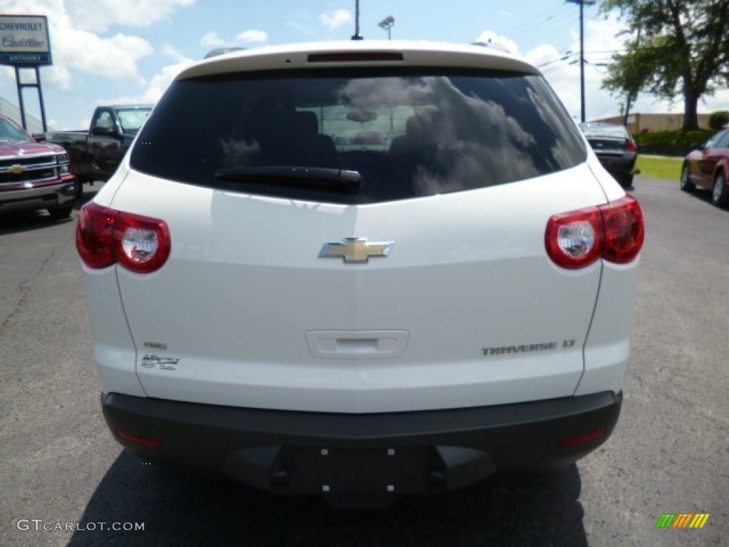 2012 Traverse LT AWD - White / Dark Gray/Light Gray photo #6