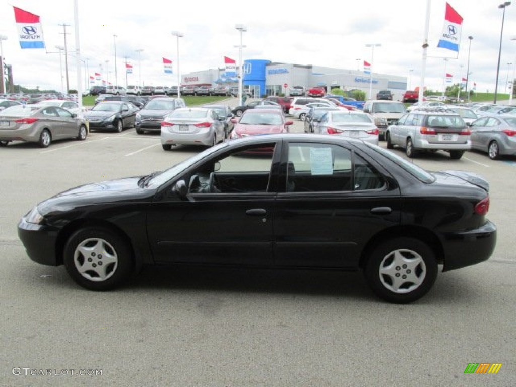 2003 Cavalier Sedan - Black / Graphite Gray photo #6