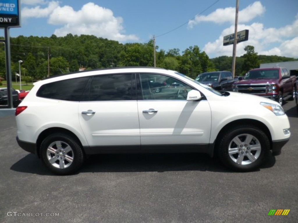 2012 Traverse LT AWD - White / Dark Gray/Light Gray photo #8