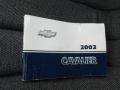 2003 Chevrolet Cavalier Sedan Books/Manuals