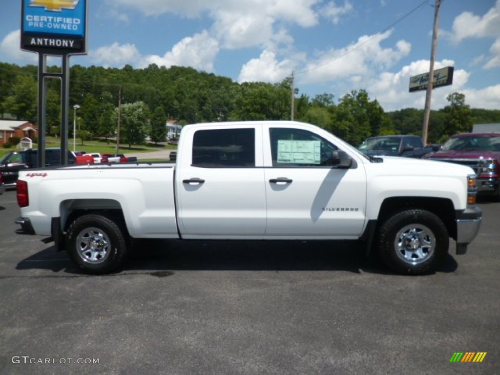 2014 Silverado 1500 WT Crew Cab 4x4 - Summit White / Jet Black/Dark Ash photo #8