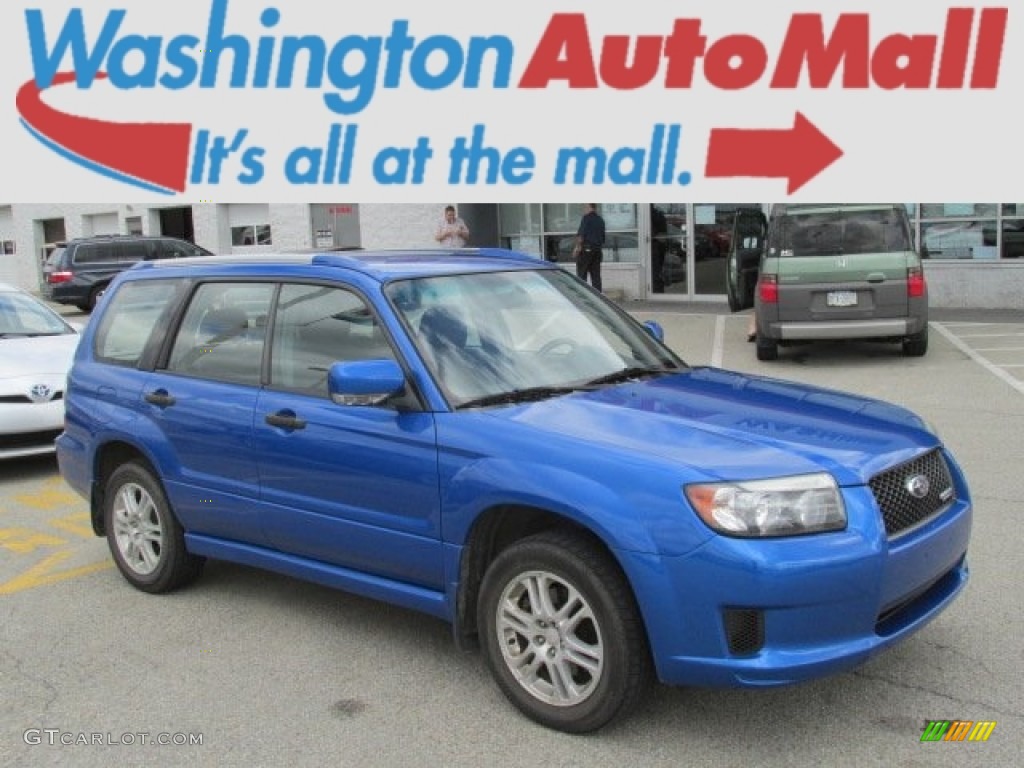 2008 Forester 2.5 X Sports - WR Blue Mica / Anthracite Black photo #1