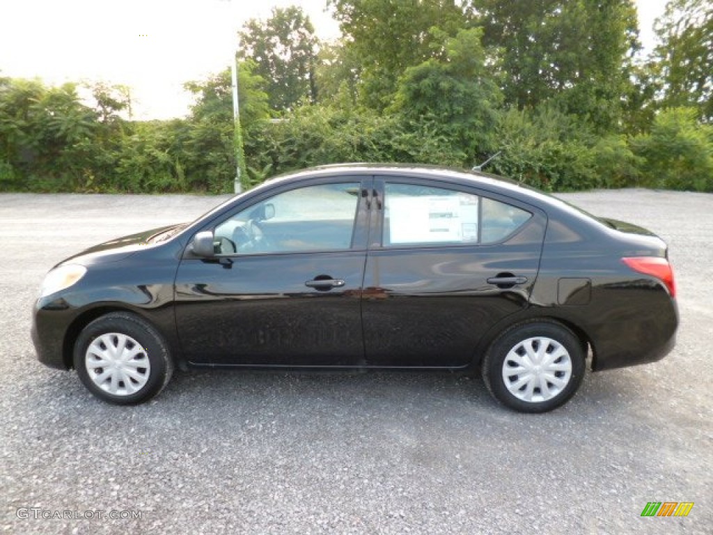 Super Black 2014 Nissan Versa 1.6 S Sedan Exterior Photo #83777536