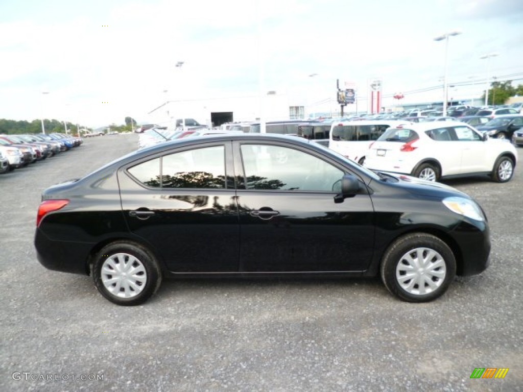 Super Black 2014 Nissan Versa 1.6 S Sedan Exterior Photo #83777630