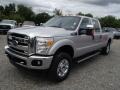 2013 Ingot Silver Metallic Ford F250 Super Duty XLT Crew Cab 4x4  photo #4