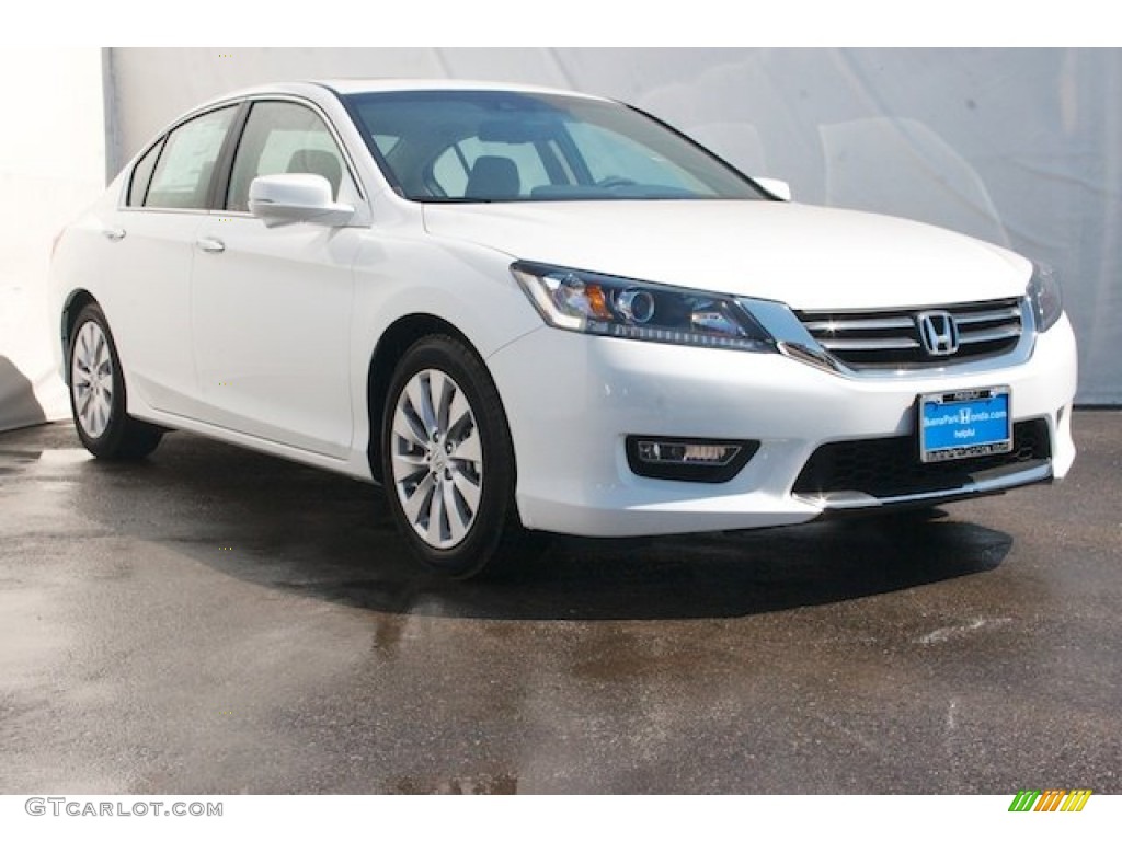 2013 Accord EX-L V6 Sedan - White Orchid Pearl / Ivory photo #1